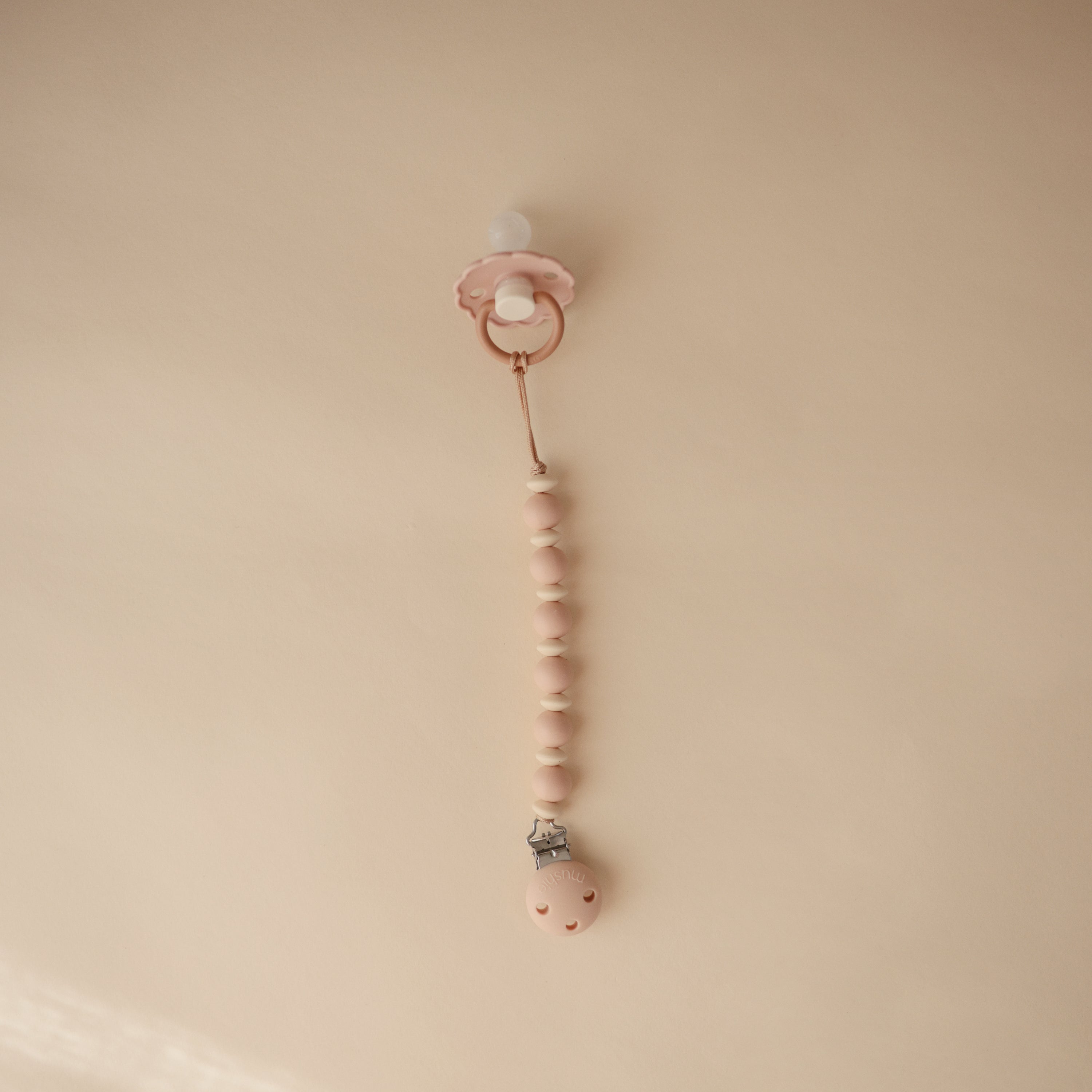 Silicone Pacifier Clip | Luna {Drop Ship}