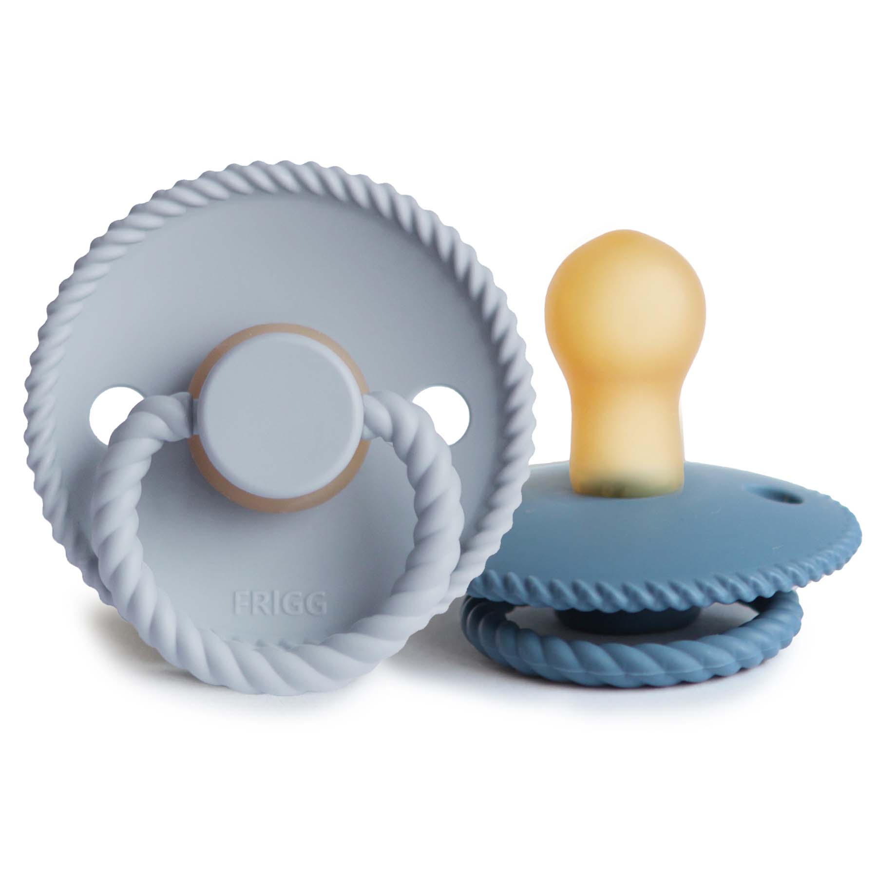FRIGG Rope Natural Rubber Pacifier 2-Pack {Drop Ship}