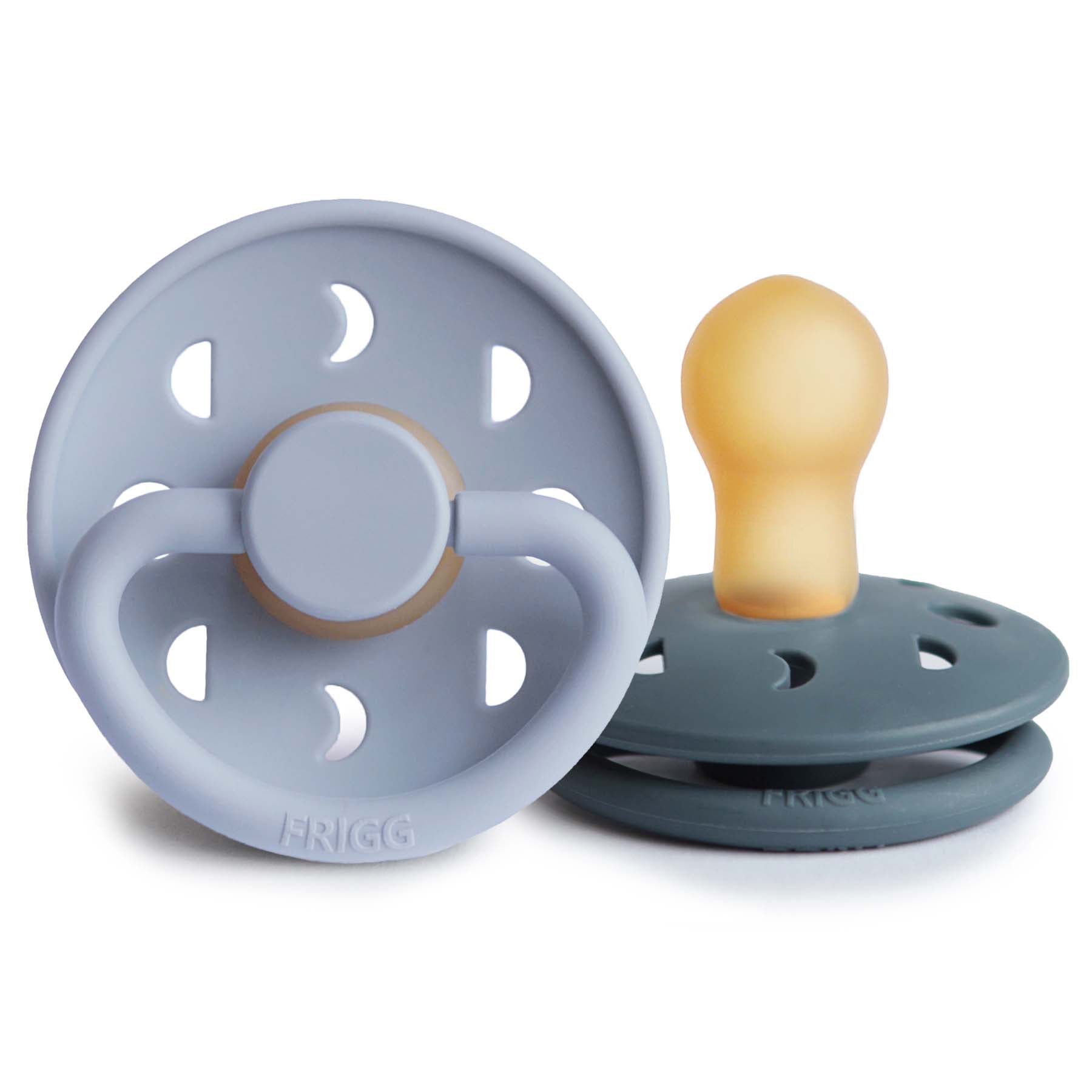 FRIGG Moon Natural Rubber Pacifier 2-Pack {Drop Ship}