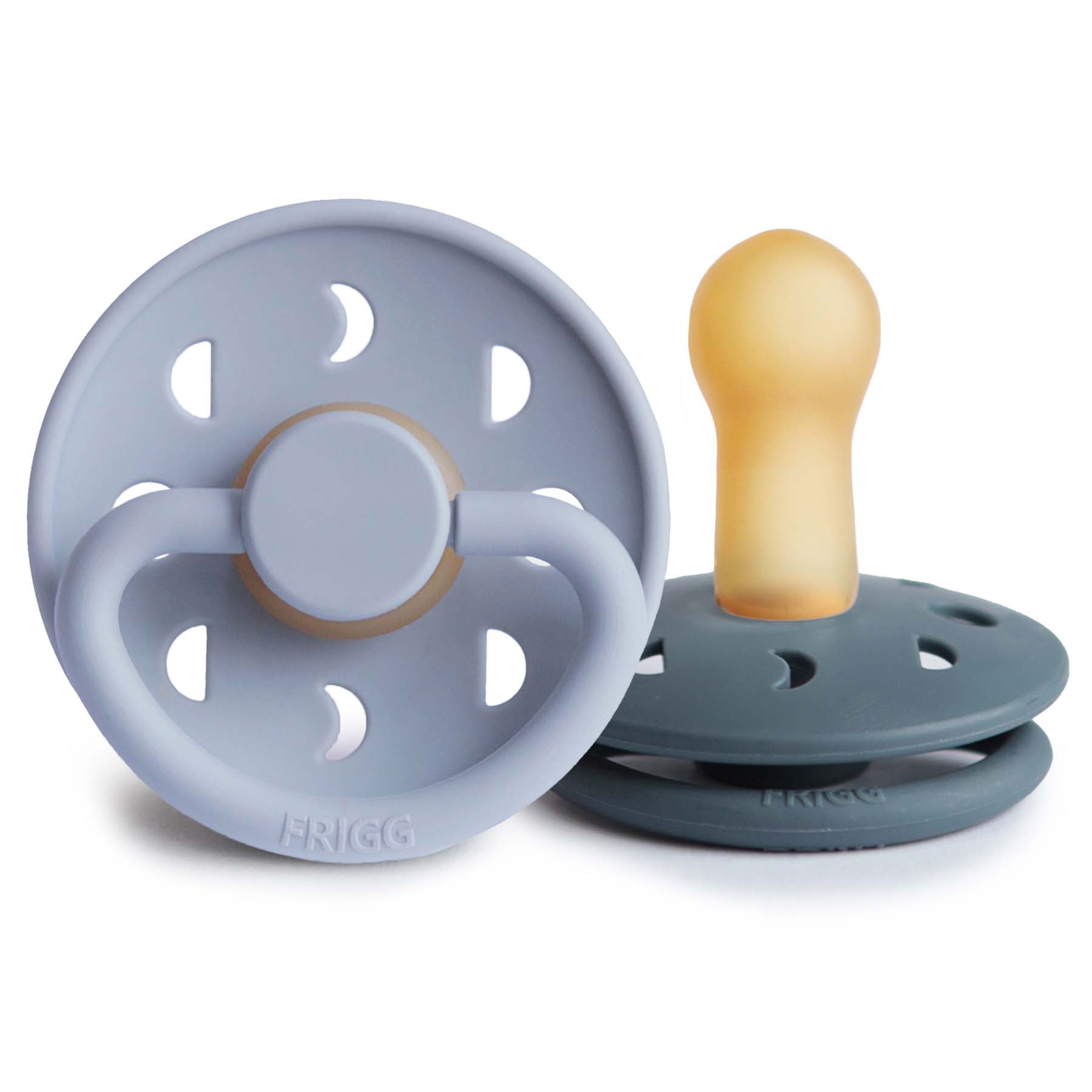 FRIGG Moon Natural Rubber Pacifier 2-Pack {Drop Ship}